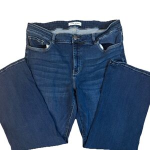 Flying Monkey High Rise Bootcut Dark Wash Denim Jeans Women Size 20W Blue Plus